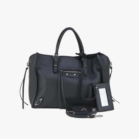 Balenciaga Paper Grey Leather Bag - Picture 1 of 10